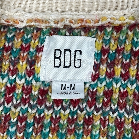 BDG Urban Outfitters Kolbie Open Front House Print Oversized Cardigan Sz M - Picture 10 of 14